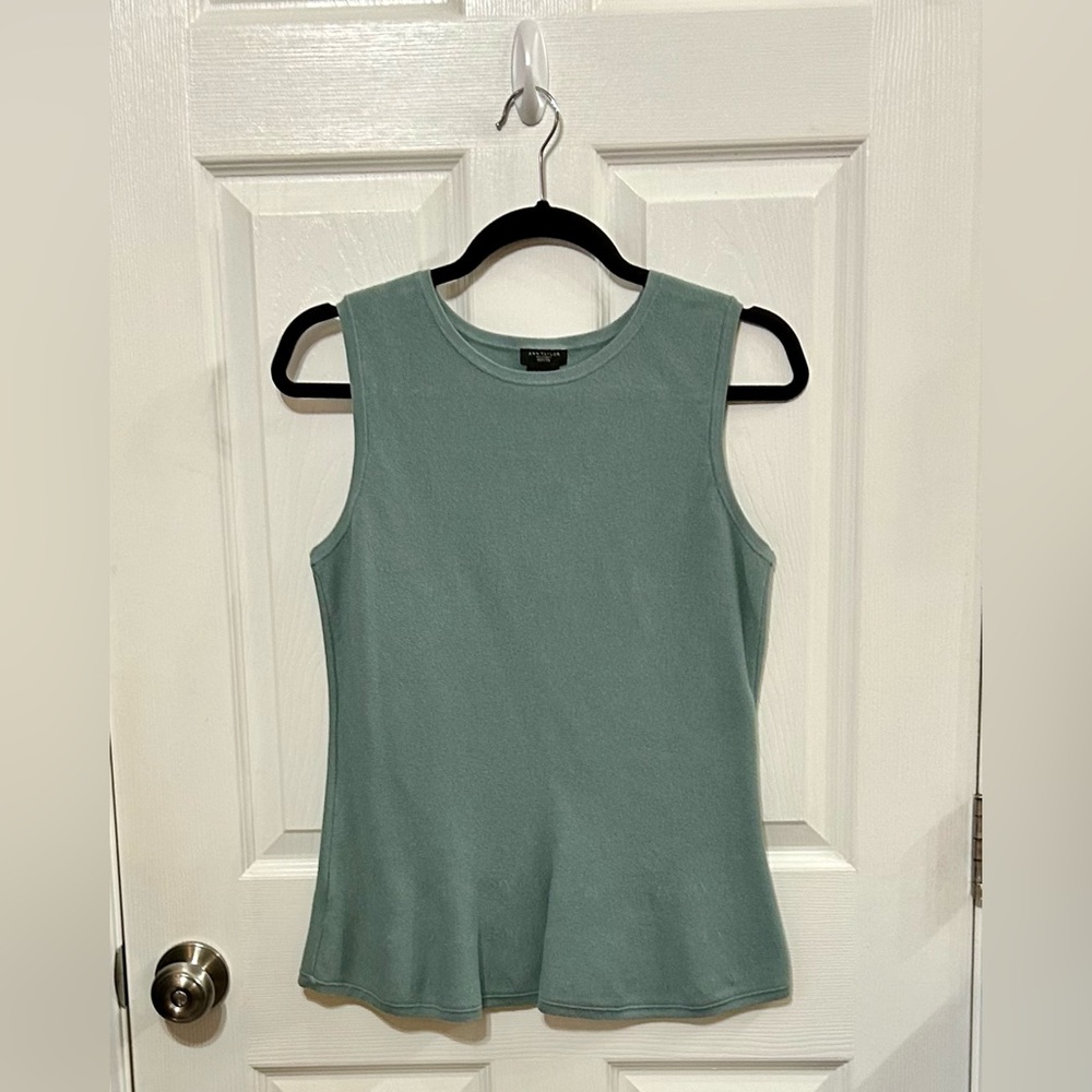 Sweater tank with flared hem